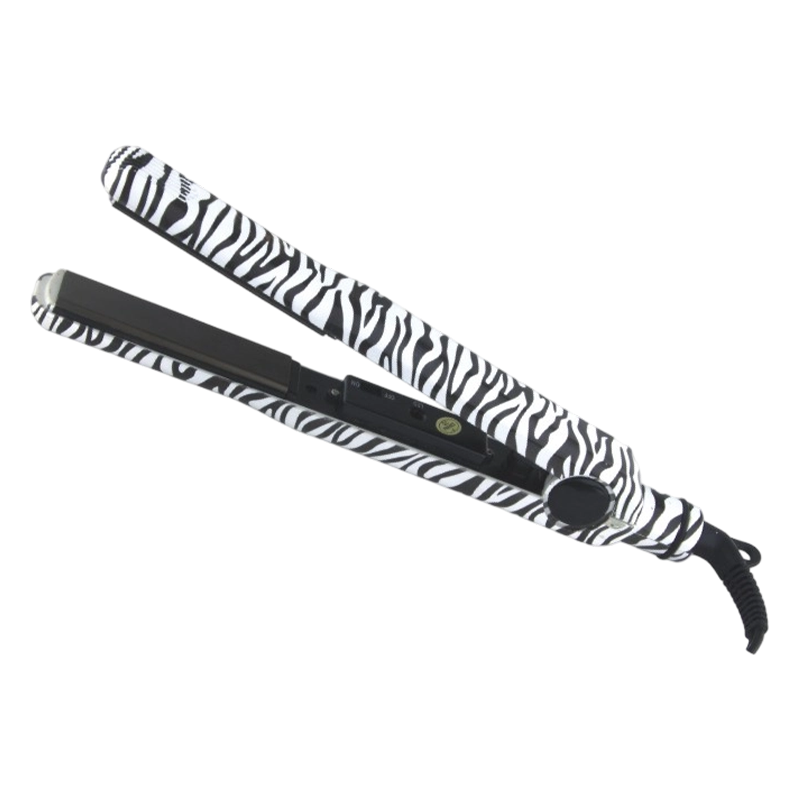 Plancha para el cabello con transferencia de agua a rayas de cebra MXN-890